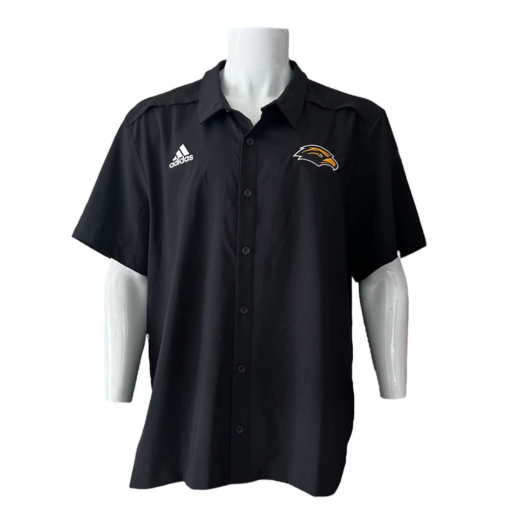 Adidas‎ Shirt Button Men Size XL University Of Southern Mississippi Team NCAA